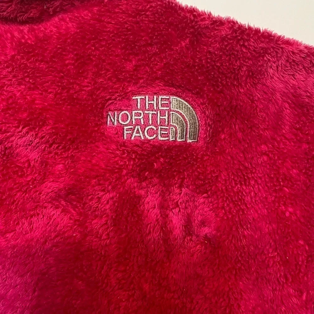 The Northface Oso Osito Plush Full Zip Shell Jacket Layer Bright Pink Soft Med